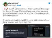苹果iCloud密码管理器现支持Chrome—Edge等非Safari浏览器