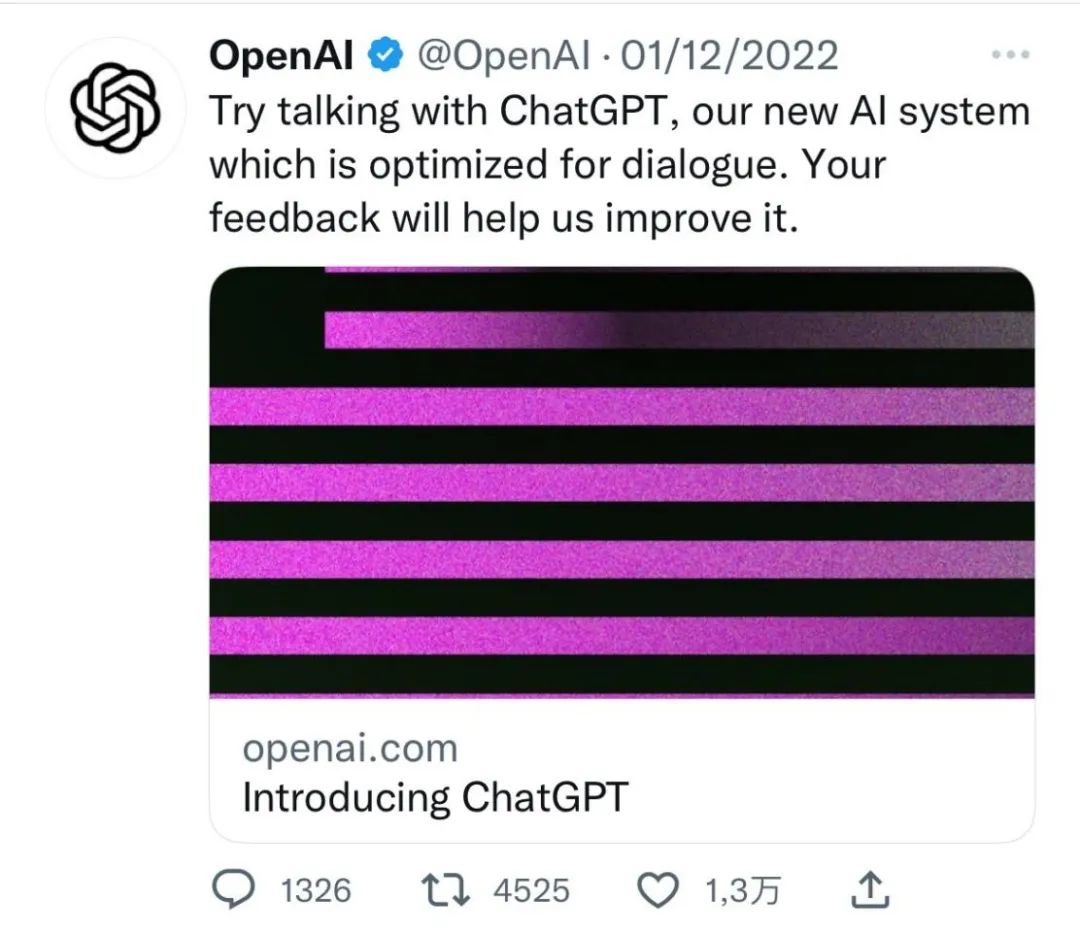 OpenAI的官方推特账号发布了一篇文章.jpg OpenAI的官方推特账号发布了一篇文章.jpg