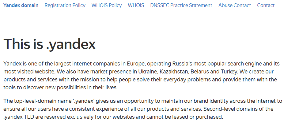 Yandex 注册了 .yandex.jpg