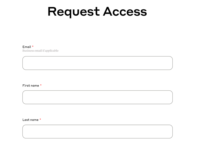 现在还不是全开放使用，需要点击“Request Access”填写表单申请使用.png