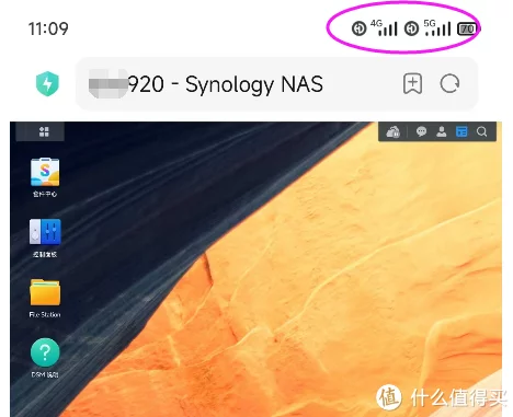 表示二级域名nas.abc.com已经正确解析到了群晖NAS.webp